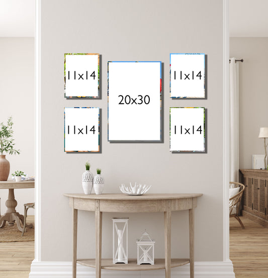 The Harmony Set – 5 Metal Prints, Perfectly Balanced