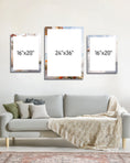 Load image into Gallery viewer, The Centerpiece Set – 3 Metal Prints, (Two 16"x20" and One 24"x36") Statement Arrangement
