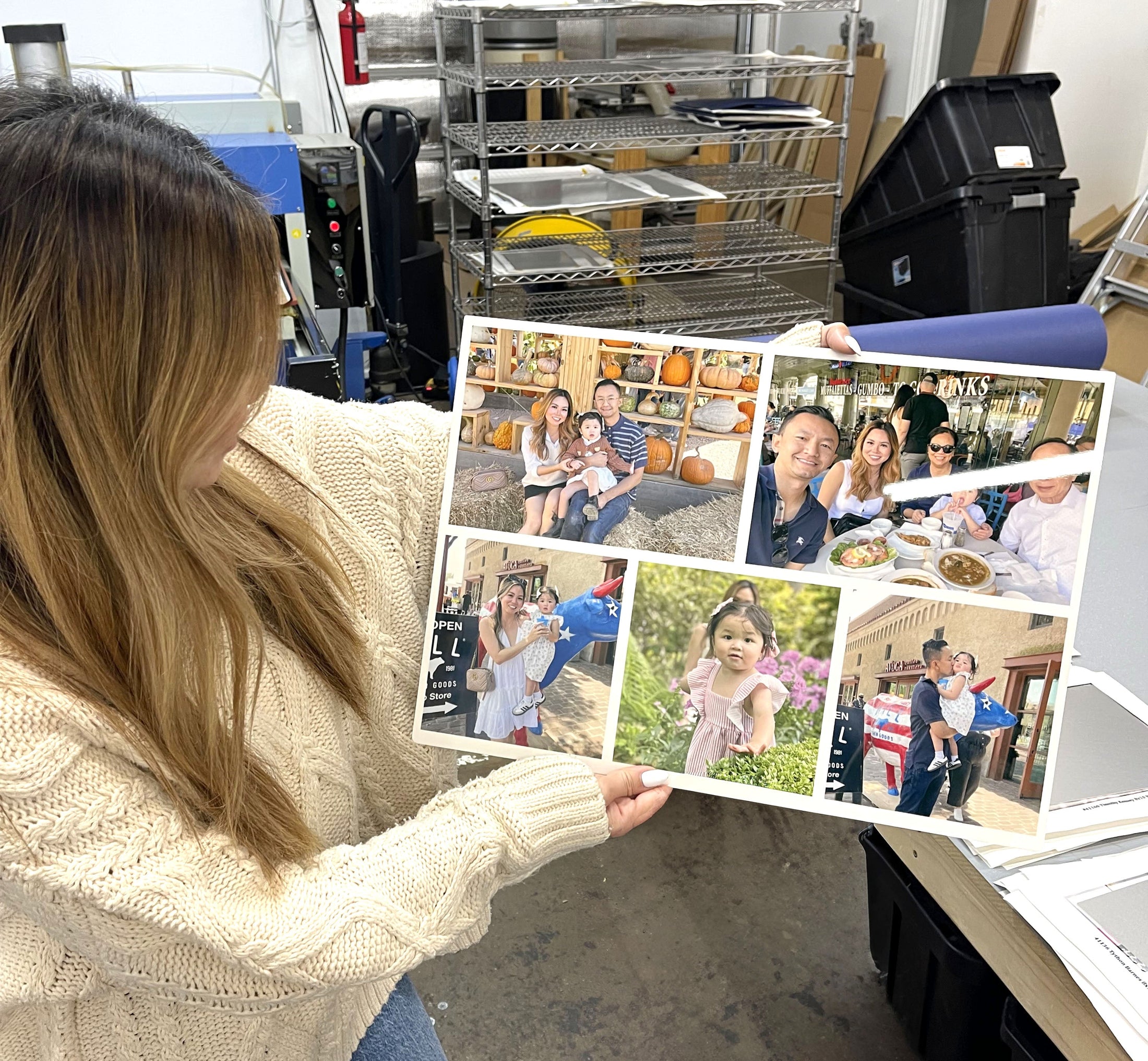 5-Photo Family Collage Metal Print by Prestige Metal Prints –